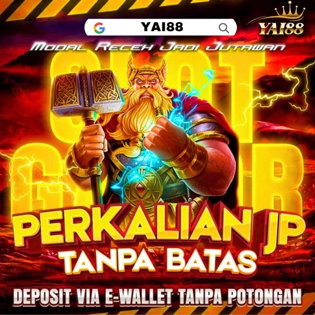 YAI88 Situs Slot Tergacor Deposit E-Wallet Tanpa Potongan